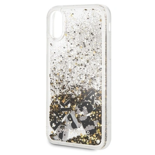 Kup Karl Lagerfeld KLHCI61ROGO iPhone Xr czarno-złoty/black & gold hard case Glitter - KLD025BLKGLD - {ean13} - Sklep Home Screen