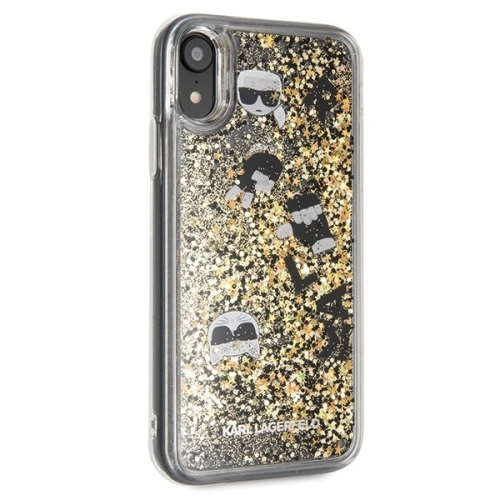 Kup Karl Lagerfeld KLHCI61ROGO iPhone Xr czarno-złoty/black & gold hard case Glitter - KLD025BLKGLD - {ean13} - Sklep Home Screen
