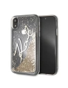 Karl Lagerfeld KLHCI61SGGO iPhone Xr zlatý/gold hard case Signature Liquid Glitter