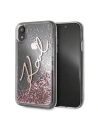 Kup Karl Lagerfeld KLHCI61SGPI iPhone Xr Roségold/Roségold Hartschalengehäuse Signature Liquid Glitter - KLD027RS - {ean13} - Sklep Home Screen