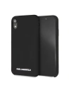 Karl Lagerfeld KLHCI61SLBKS iPhone Xr Hartschale schwarz/schwarz Silikon