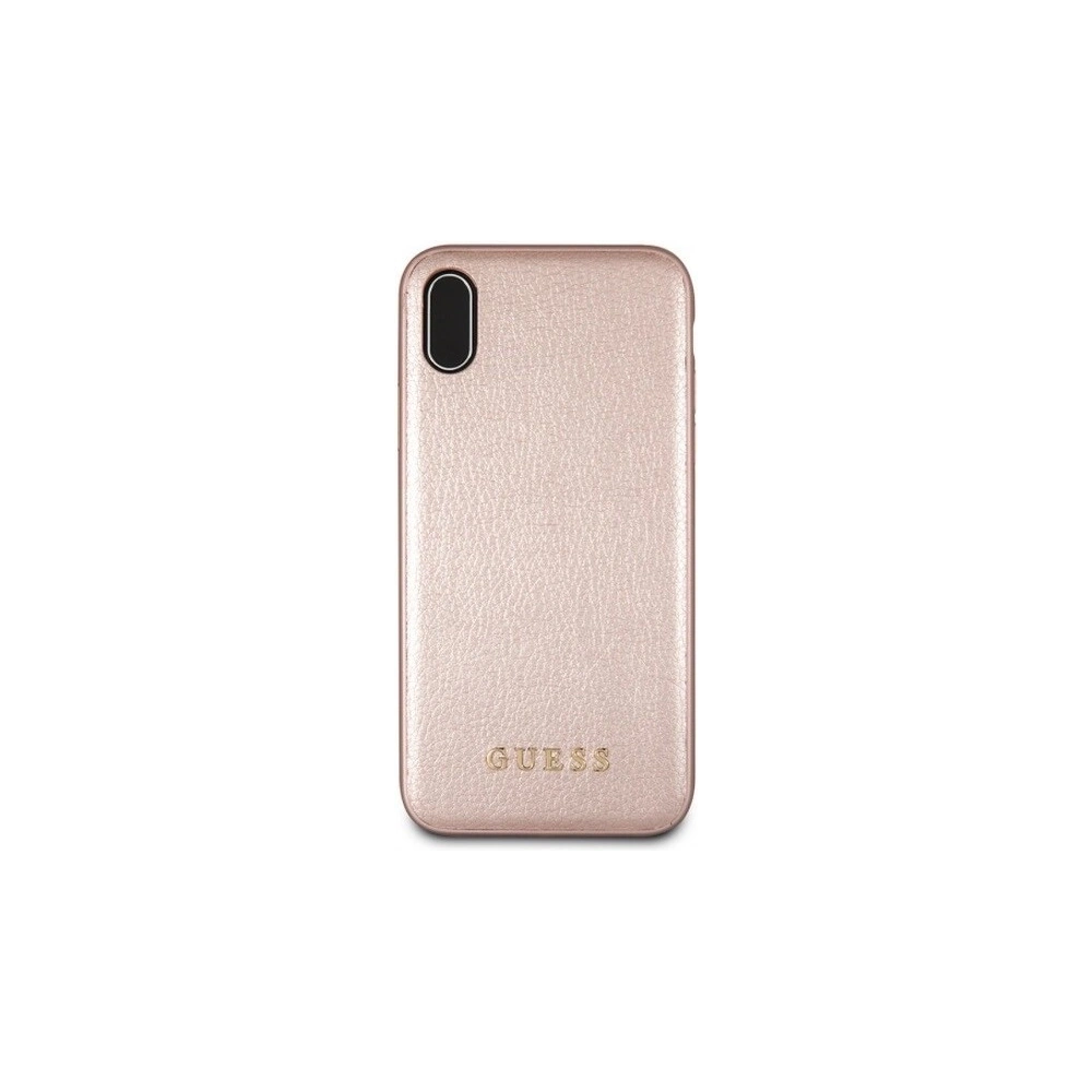 Etui Guess GUHCI65IGLRG Apple iPhone XS Max rose gold/różowo-złoty hard case Iridescent