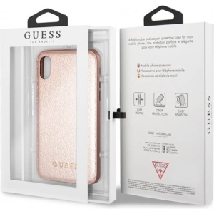 Guess GUHCI65IGLRG iPhone Xs Max rose gold hard case Iridescent