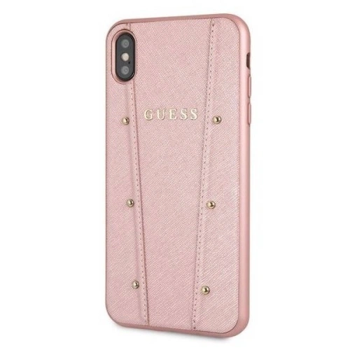 Kup Etui Guess GUHCI65KAILRG Apple iPhone XS Max rozie-aurie/case dur Kaia Saffiano - GUE092RS - {ean13} - Sklep Home Screen