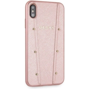 Kup Etui Guess GUHCI65KAILRG Apple iPhone XS Max różowo-złoty/rose gold hard case Kaia Saffiano - GUE092RS - {ean13} - Sklep Home Screen