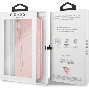 Kup Etui Guess GUHCI65KAILRG Apple iPhone XS Max różowo-złoty/rose gold hard case Kaia Saffiano - GUE092RS - {ean13} - Sklep Home Screen