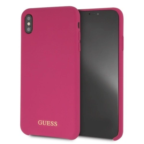 Kup Guess Apple Case GUHCI65LSGLPI iPhone XS Max rosa/rosa Hartschalenetui Silikon - GUE095PNK - {ean13} - Sklep Home Screen