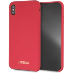 Kup Etui Guess GUHCI65LSGLRE Apple iPhone XS Max red/czerwony hard case Silicone - GUE096RED - {ean13} - Sklep Home Screen