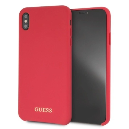 Kup Etui Guess GUHCI65LSGLRE Apple iPhone XS Max roșu/czerwony hard case Silicon - GUE096RED - {ean13} - Sklep Home Screen