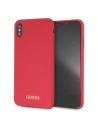 Etui Guess GUHCI65LSGLRE Apple iPhone XS Max red/czerwony hard case Silicone