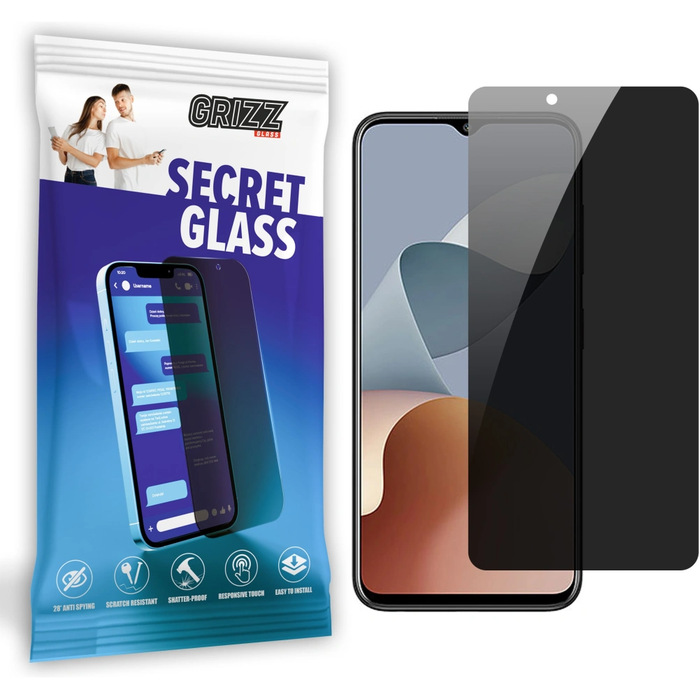 Matowe szkło prywatyzujące GrizzGlass SecretGlass do ZTE Blade A73