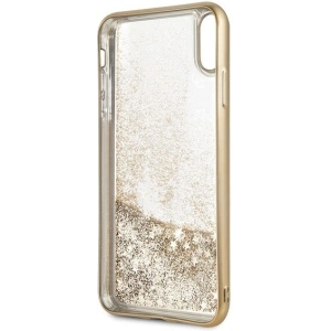 Kup Etui Guess GUHCI65PEOLGGO Apple iPhone XS Max złoty/gold hard case 4G Peony Liquid Glitter - GUE098GLD - {ean13} - Sklep Home Screen