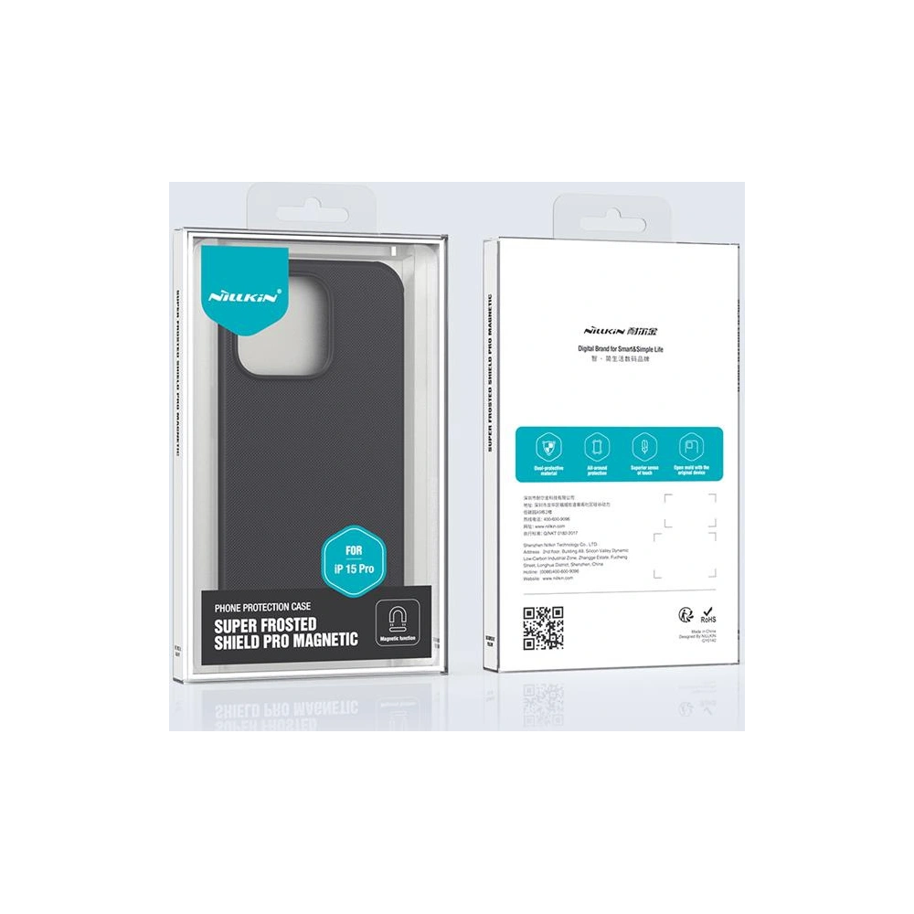 Etui Nillkin Super Shield Pro Magnetic Apple iPhone 15 Pro czarne