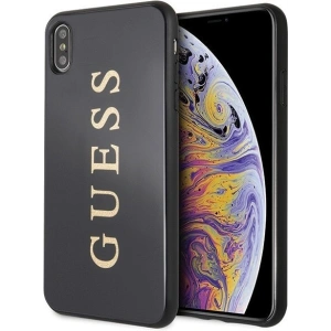Kup Etui Guess GUHCI65TGGGBK Apple iPhone XS Max czarny/black hard case Classic Double Layer Glitter - GUE099BLK - {ean13} - Sklep Home Screen
