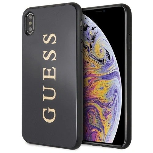 Kup Etui Guess GUHCI65TGGGBK Apple iPhone XS Max czarny/black hard case Classic Double Layer Glitter - GUE099BLK - {ean13} - Sklep Home Screen