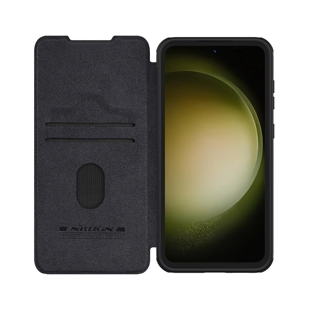 Etui Nillkin Qin Pro Leather Case Samsung Galaxy S23 FE czarne