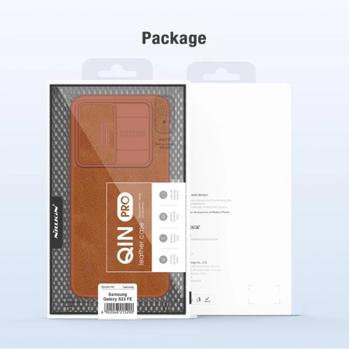 Kup Etui Nillkin Qin Pro Leather Case Samsung Galaxy S23 FE czarne - NLK1393 - {ean13} - Sklep Home Screen