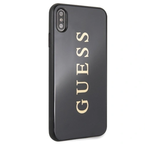 Kup Etui Guess GUHCI65TGGGBK Apple iPhone XS Max czarny/black hard case Classic Double Layer Glitter - GUE099BLK - {ean13} - Sklep Home Screen
