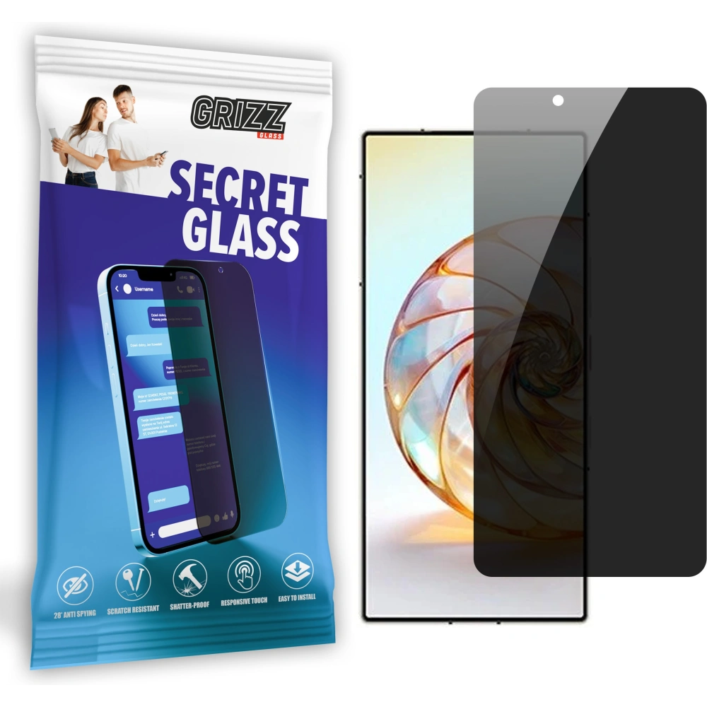 Matowe szkło prywatyzujące GrizzGlass SecretGlass do ZTE nubia Z60 Ultra
