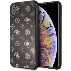 Kup Etui Guess GUHCI65TGGPBK Apple iPhone XS Max czarny/black hard case Peony G Double Layer Glitter - GUE100BLK - {ean13} - Sklep Home Screen