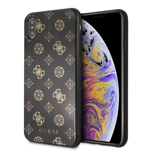 Kup Etui Guess GUHCI65TGGPBK Apple iPhone XS Max fekete/hard case Peony G Double Layer Glitter - GUE100BLK - {ean13} - Sklep Home Screen