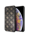 Guess Apple Tasche GUHCI65TGGPBK iPhone XS Max schwarz/schwarz Hartschale Peony G Double Layer Glitter