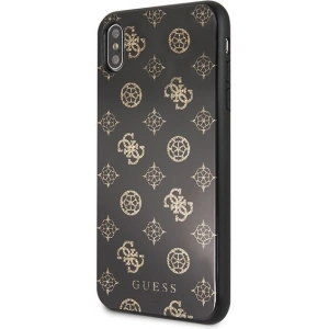 Kup Etui Guess GUHCI65TGGPBK Apple iPhone XS Max czarny/black hard case Peony G Double Layer Glitter - GUE100BLK - {ean13} - Sklep Home Screen