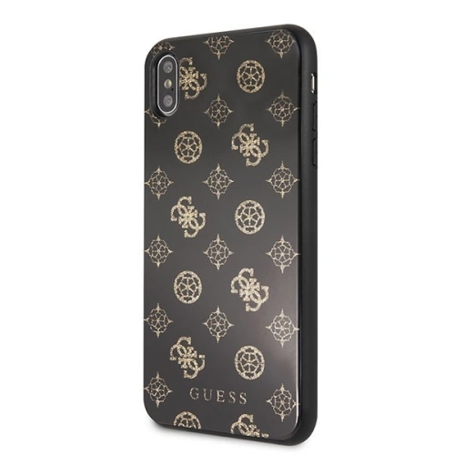 Kup Etui Guess GUHCI65TGGPBK Apple iPhone XS Max czarny/black hard case Peony G Double Layer Glitter - GUE100BLK - {ean13} - Sklep Home Screen