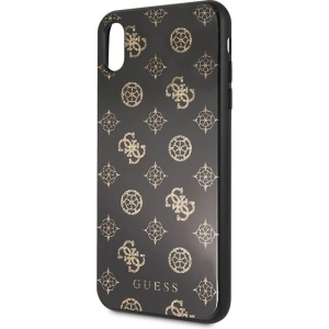 Kup Etui Guess GUHCI65TGGPBK Apple iPhone XS Max czarny/black hard case Peony G Double Layer Glitter - GUE100BLK - {ean13} - Sklep Home Screen
