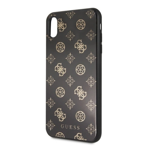 Kup Etui Guess GUHCI65TGGPBK Apple iPhone XS Max czarny/black hard case Peony G Double Layer Glitter - GUE100BLK - {ean13} - Sklep Home Screen