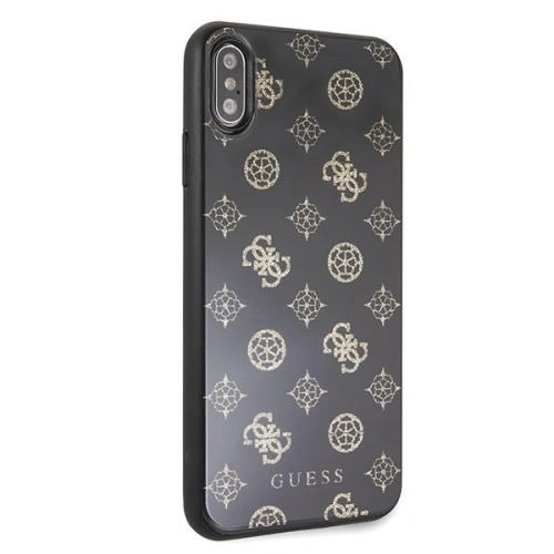 Kup Etui Guess GUHCI65TGGPBK Apple iPhone XS Max czarny/black hard case Peony G Double Layer Glitter - GUE100BLK - {ean13} - Sklep Home Screen