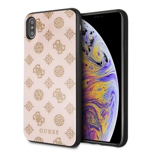 Kup Guess Apple Tasche GUHCI65TGGPLP iPhone XS Max hellrosa/hellrosa Hartschale Peony G Double Layer Glitter - GUE101PNK - {ean13} - Sklep Home Screen