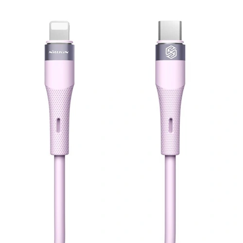 Kup Nillkin Cablu de date Flowspeed Silicon USB-C / Lightning PD 27W violet - NLK1397 - {ean13} - Sklep Home Screen