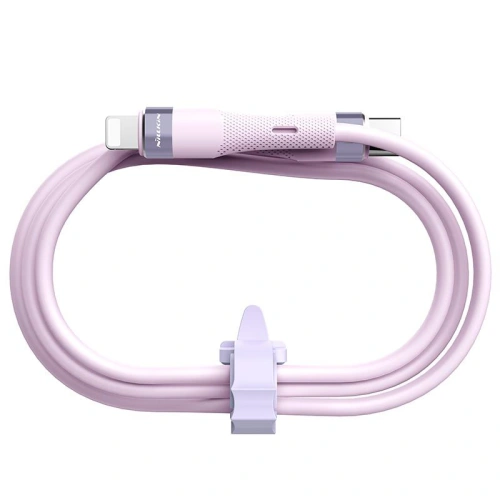 Kup Nillkin Cablu de date Flowspeed Silicon USB-C / Lightning PD 27W violet - NLK1397 - {ean13} - Sklep Home Screen