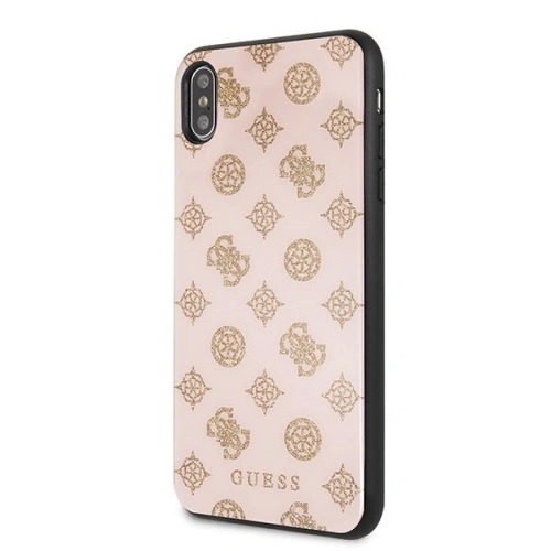 Kup Etui Guess GUHCI65TGGPLP Apple iPhone XS Max világos rózsaszín kemény tok Peony G Dupla Réteg Csillogás - GUE101PNK - {ean13} - Sklep Home Screen