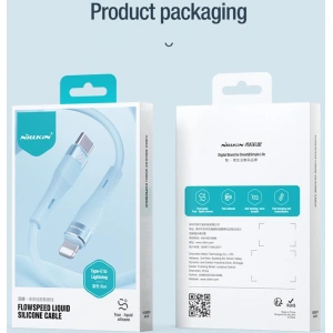 Kabel Nillkin Data Cable Flowspeed Silicon USB-C / Lightning PD 27W fioletowy