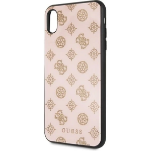 Kup Etui Guess GUHCI65TGGPLP Apple iPhone XS Max jasnoróżowy/light pink hard case Peony G Double Layer Glitter - GUE101PNK - {ean13} - Sklep Home Screen