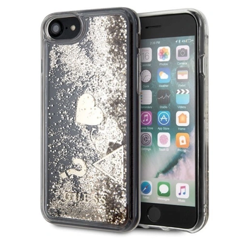 Kup Etui Guess GUHCI8GLHFLGO Apple iPhone SE 2022/SE 2020/8/7 zlaté/glitter srdce tvrdý kryt - GUE106GLD - {ean13} - Sklep Home Screen