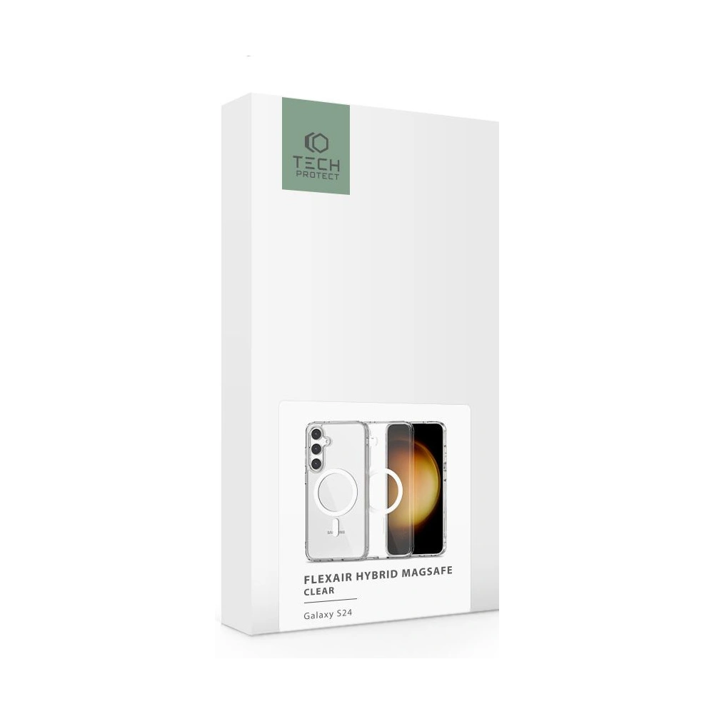 Etui Tech-Protect Flexair Hybrid MagSafe Samsung Galaxy S24 Clear