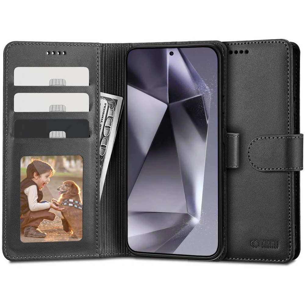 Etui Tech-Protect Wallet Samsung Galaxy S24 Ultra Black