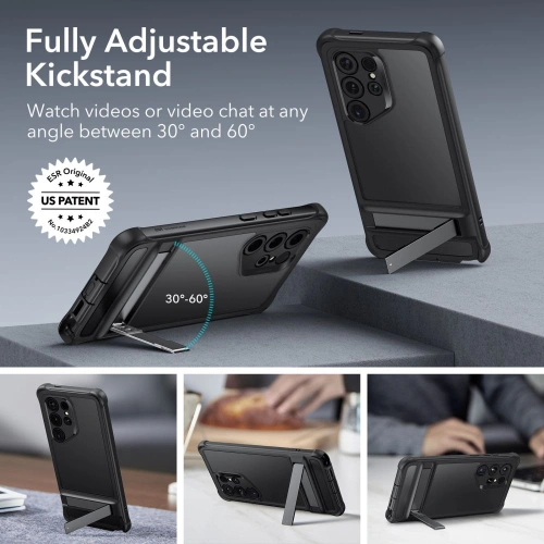 Kup Etui ESR Armor Kickstand Samsung Galaxy S24 Ultra Frosted Black - ESR747 - {ean13} - Sklep Home Screen