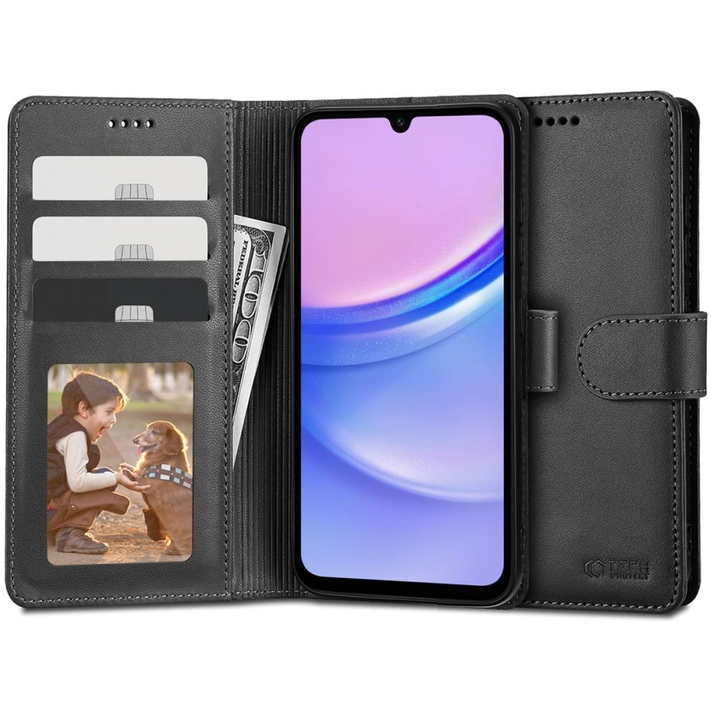 Etui Tech-Protect Wallet Samsung Galaxy A15 4G / 5G Black
