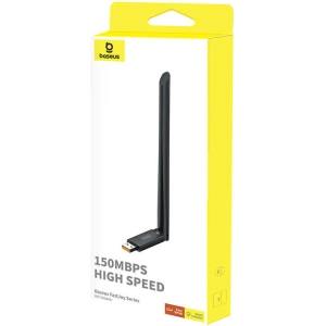 Kup WiFi-Adapter mit Antenne Baseus FastJoy 150Mbps schwarz - BSU4821 - {ean13} - Sklep Home Screen