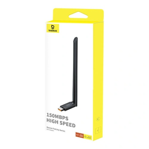 Kup Baseus Adaptor WiFi cu antenă FastJoy 150Mbps negru - BSU4821 - {ean13} - Sklep Home Screen