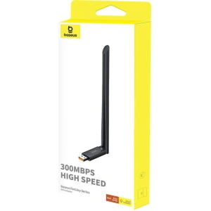 Kup WiFi-Adapter mit Antenne Baseus FastJoy 300Mbps schwarz - BSU4822 - {ean13} - Sklep Home Screen