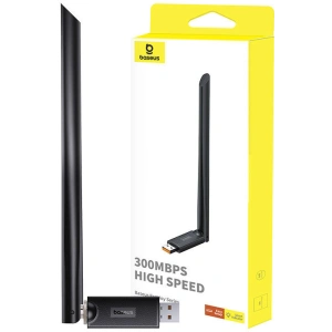 Kup WiFi-Adapter mit Antenne Baseus FastJoy 300Mbps schwarz - BSU4822 - {ean13} - Sklep Home Screen