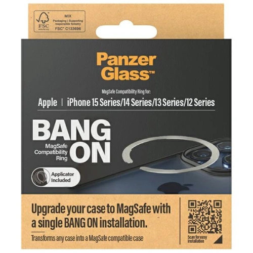 Kup Prsten PanzerGlass Bang ON MagSafe Kompatibilní prsten Apple iPhone 12/13/14/15 - PZG558 - {ean13} - Sklep Home Screen