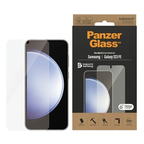 Kup Gehärtetes Glas PanzerGlass Ultra-Wide Fit Samsung Galaxy S23 FE Bildschirmschutz - PZG565 - {ean13} - Sklep Home Screen