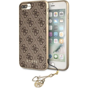Kup Etui Guess GUHCI8LGF4GBR Apple iPhone 7/8 Plus brown/brązowy hard case 4G Charms Collection - GUE114BR - {ean13} - Sklep Home Screen