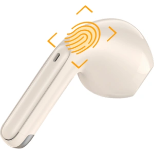 Dudao U18 TWS Bluetooth 5.1 wireless headphones beige